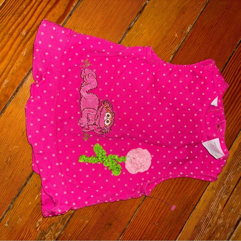 Sesame Workshop Pink Polka Dot Onesie